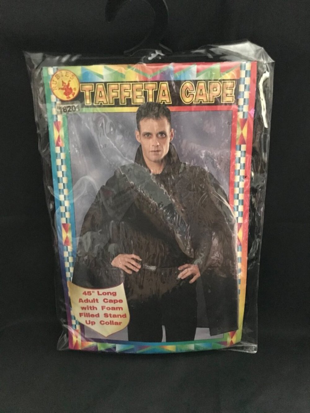 Rubie’s Taffeta Cape 45 Inch Adult Black Halloween Costume NIP